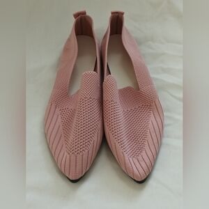 Unbranded Flats Women 7.5 Blush/ Pink Knit Loafers Academia Office Career Casual